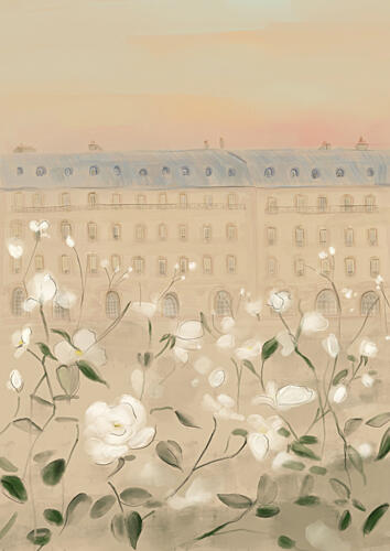 Dans le Jardin Art Print