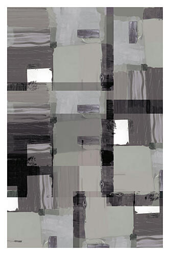Modern Geometric Blocks Art Print by Cartissi