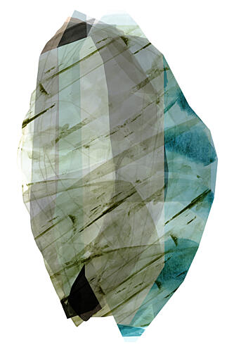 Ethereal Crystal Layers Art Print by Cartissi