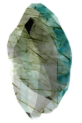Abstract Crystal Form Art Print by Cartissi