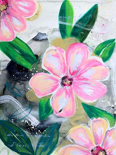 Vibrant Pink Blooms Art Print