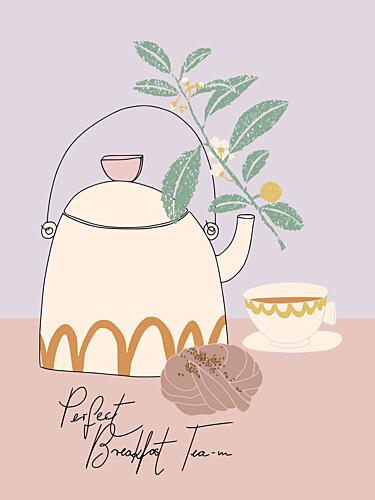 Cozy Morning Tea Art Print