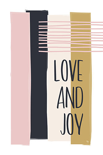 Love and Joy Color Blocks Art Print by Martina