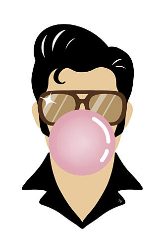 Cool Greaser Bubblegum Pop art reproduction