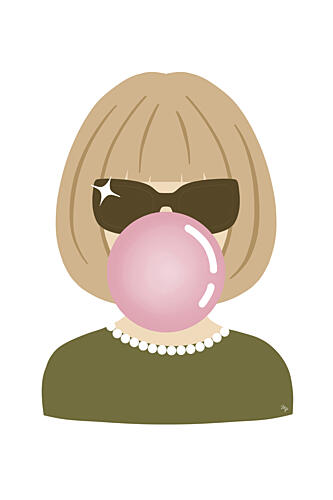 Blonde Bob Bubblegum Chic Pop art reproduction