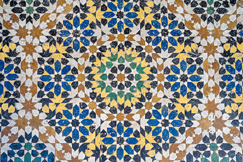 Moorish Tile Star Pattern Art Print