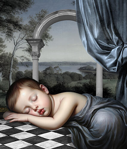Sleeping Baby Serenity Art Print