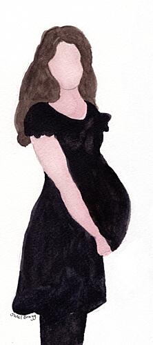 Embracing Motherhood Art Print