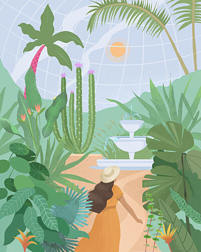 Botanical Garden Art Print