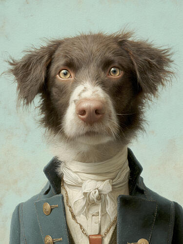 Regency Dog Gentleman Art Print