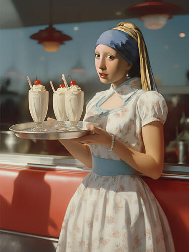 Diner Dream Pop art reproduction