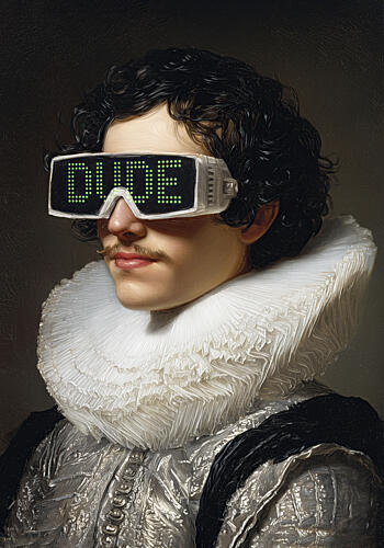 Noble Dude Pop art reproduction