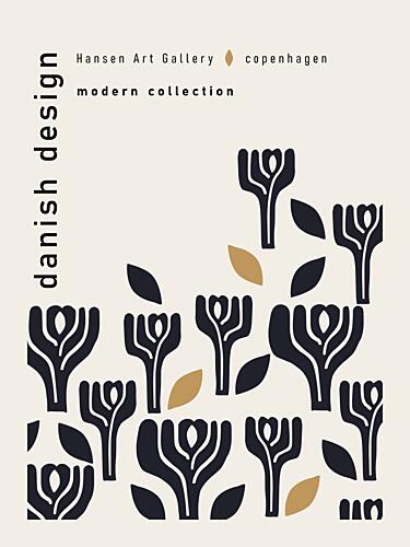 Danish Modern Blooms Art Print