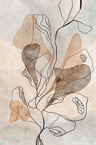 Organic Earth Tones Art Print