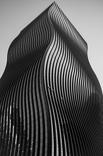 Modern Wavy Architecture Art Print by Taeyoung Huh