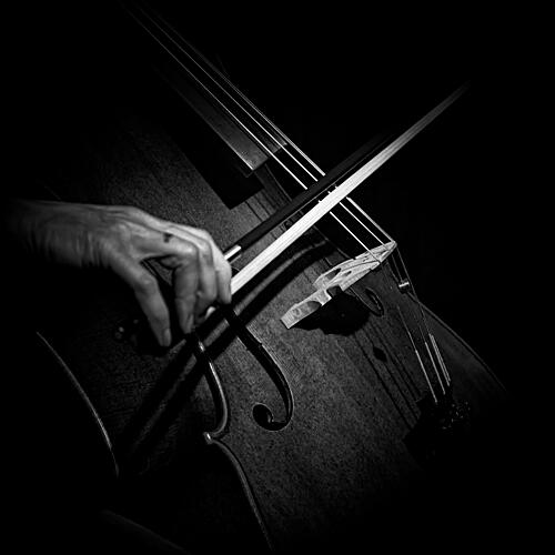 Dramatic Cello Play Art Print