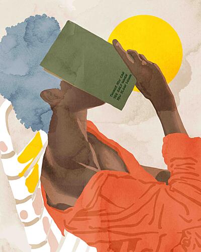 Calm Reading Moment Art Print