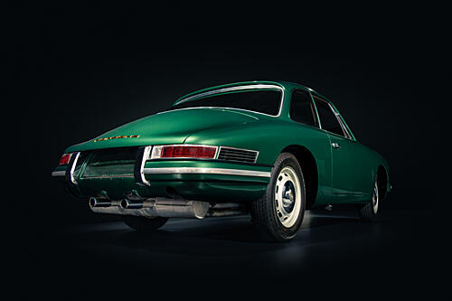 Classic Green Sports Car Art Print by Alaa Nour