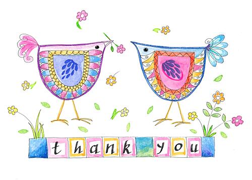 Thank You Birds Art Print