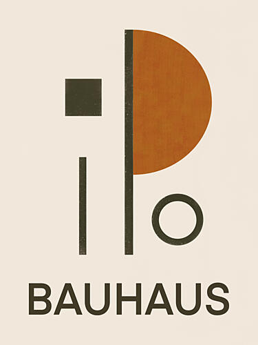 Bauhaus Geometric Shapes Art Print