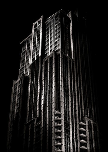 Dramatic City Tower Art Print