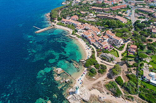 Turquoise Coastal Village Art Print by Martin Blahak