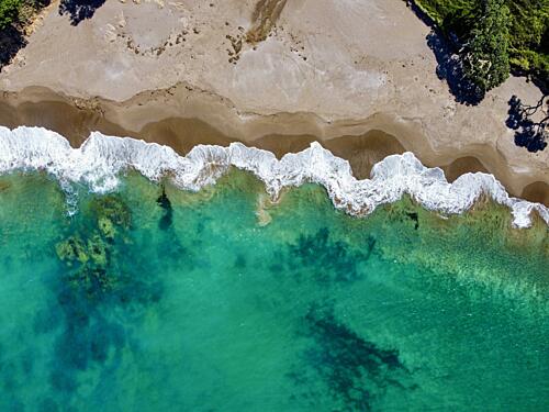 Aerial Tropical Beach Art Print by Martin Blahak