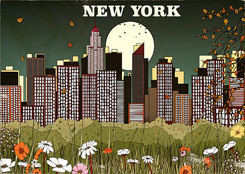 New York City Meadow Art Print