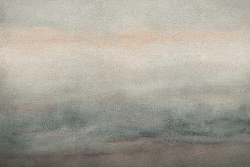 Misty Serene Horizon Art Print by Lovorka Pavic