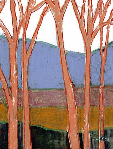 Vibrant Autumn Forest Art Print