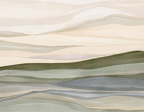 Serene Rolling Hills Art Print