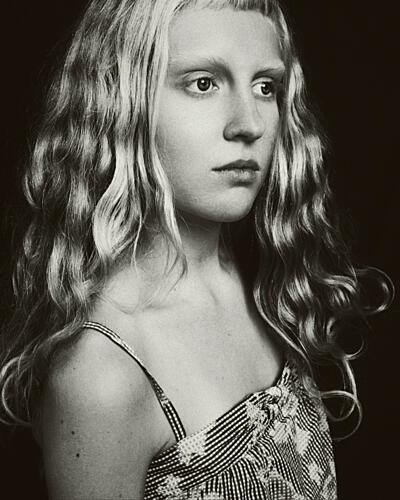 Pensive Blonde Gaze Art Print by Steffen Lauterbach