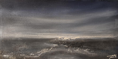 Vast Cloudy Seascape Art Print