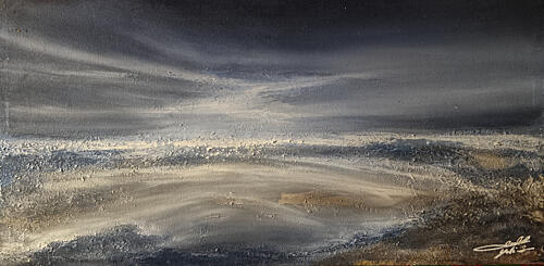 Moody Abstract Seascape Art Print