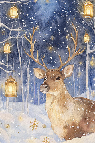 Glowingnight Gold Print
