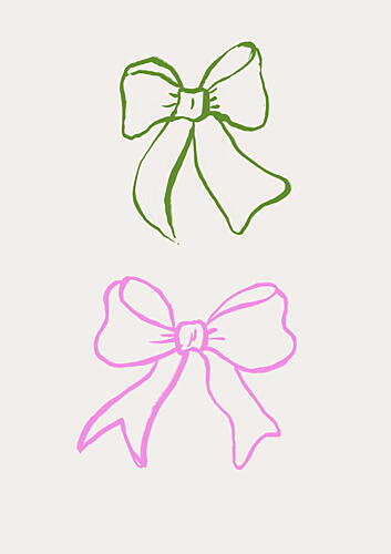 Christmas Bow Art Print