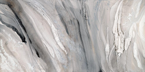 Muted Fluid Movement Art Print by Teodora Teo Guererra