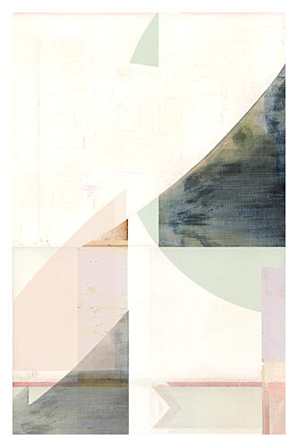 Serene Modern Geometry Art Print by Cartissi