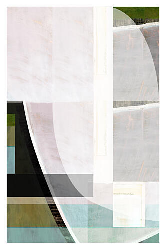 Modern Layered Forms Art Print