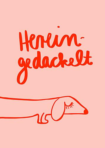 Hereingedackelt Art Print by Ute Arnold