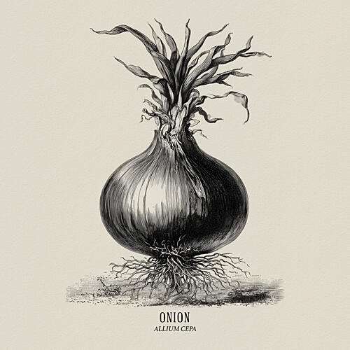 Vintage Onion Drawing Art Print