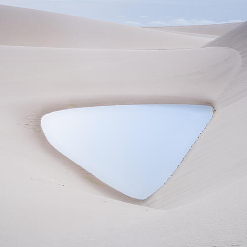 Calm Desert Oasis Art Print
