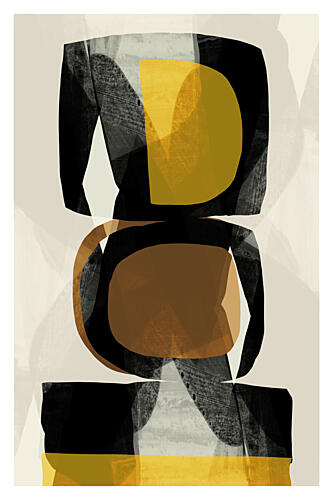 Stacked Earth Forms Art Print by Cartissi