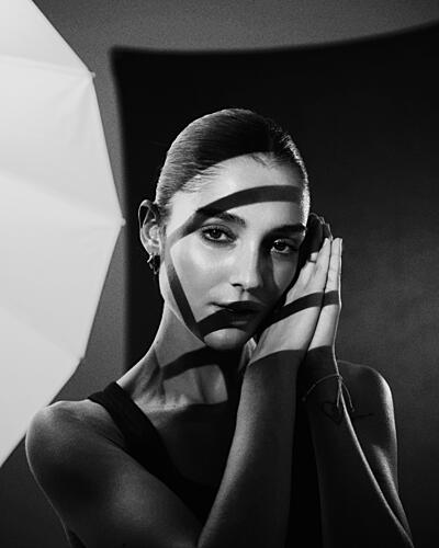 Dramatic Shadowed Portrait Art Print by Steffen Lauterbach