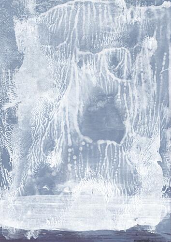 Cool Blue Abstract Texture Art Print
