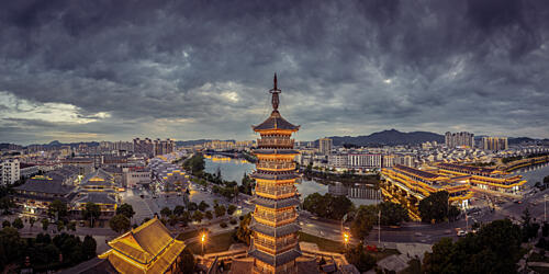 Ancient Pagodas in Southern Jiangxi Art Print