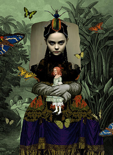 Surreal Jungle Woman Art Print by Pascal Bouchet-Spiegel