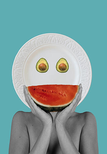 Healthy Happy Face Pop art reproduction