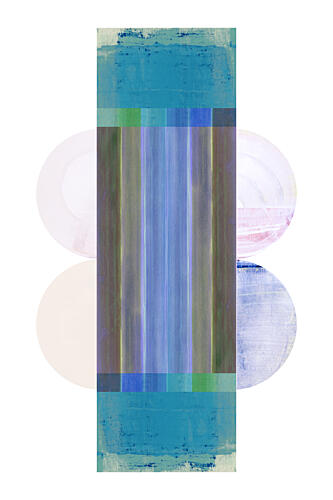 Modern Striped Serenity Art Print by Cartissi