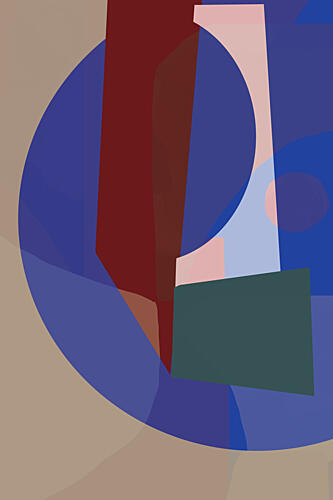 Bold Geometric Abstraction Art Print by Cartissi